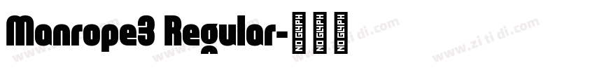 Manrope3 Regular字体转换